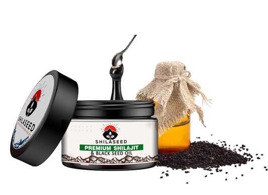 Shilajit Enhanced with Black Seed Oil, Fulvic Acid & 85, Minerals, to toobst Energy , Immunity