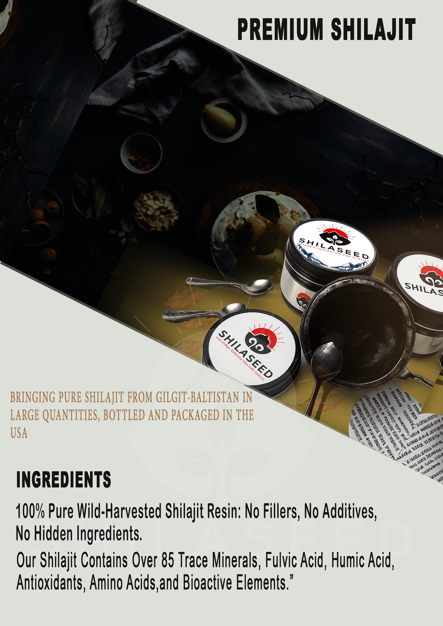 Premium Pure Shilajit with Fulvic Acid & 85 Minerals /to Boost Energy, Stamina, and Immune