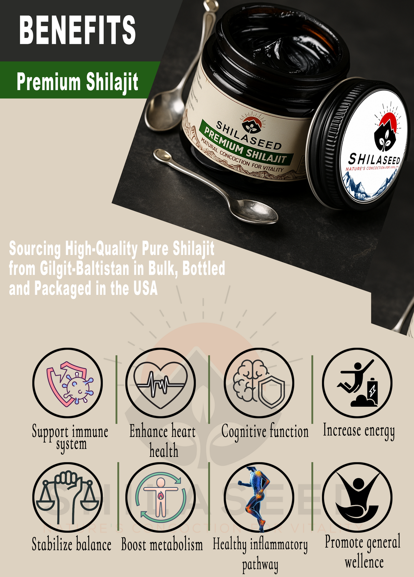 Premium Pure Shilajit with Fulvic Acid & 85 Minerals /to Boost Energy, Stamina, and Immune