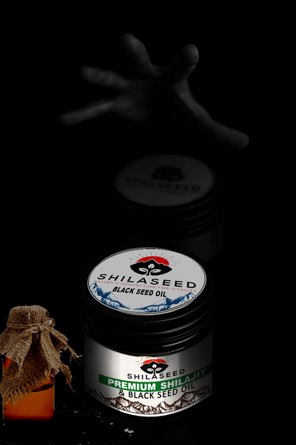 Shilajit Enhanced with Black Seed Oil, Fulvic Acid & 85, Minerals, to toobst Energy ,  Immunity